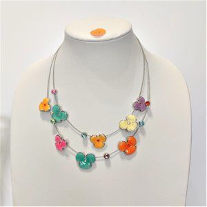 ENAMEL FLOWER NECKLACE